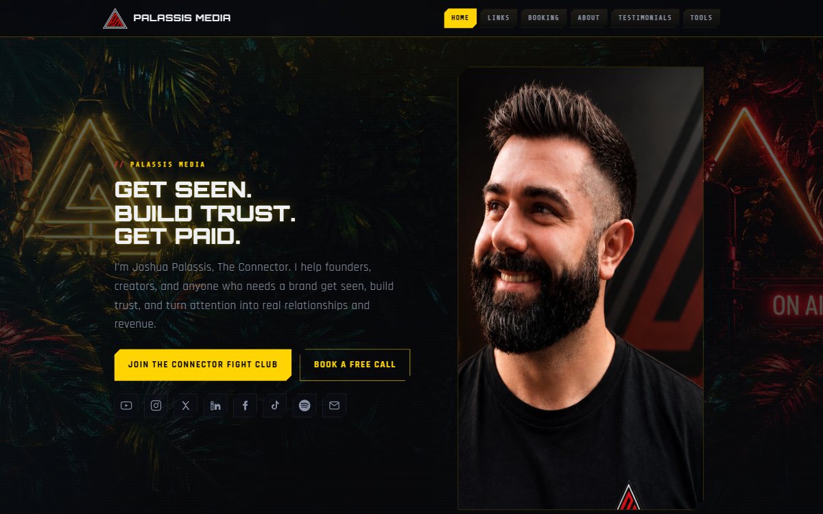 Screenshot of Joshua Palassis
