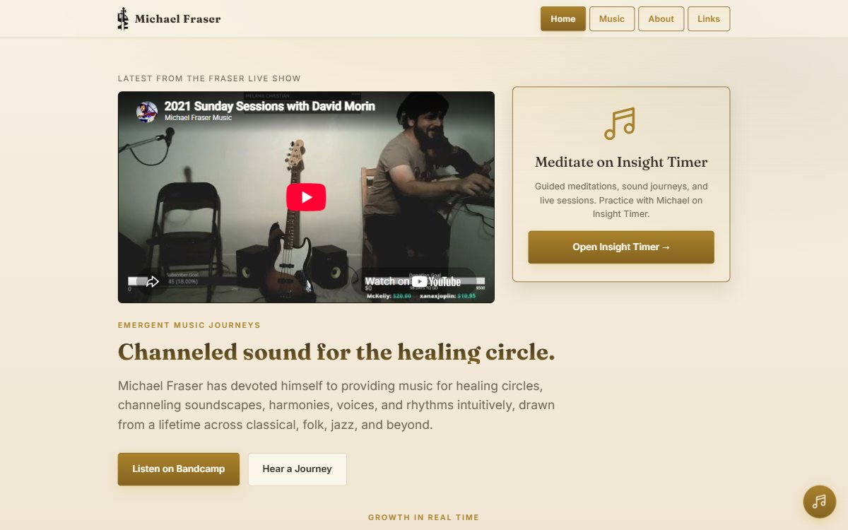 Screenshot of Michael Fraser