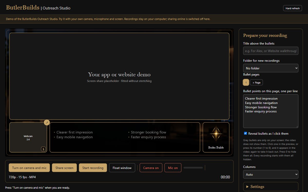 Screenshot of Outreach Studio